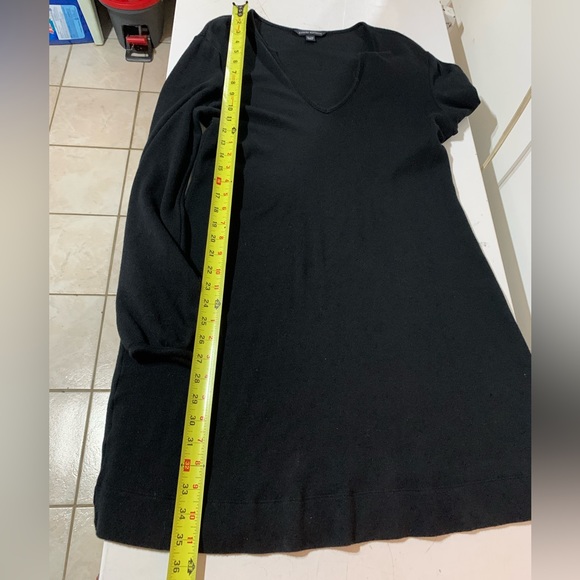 Gorgeous wool blend Banana Republic Black long sleeve Sweater Dress size XL - Picture 9 of 9